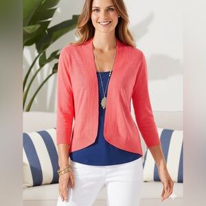 NWT Tommy Bahama 100% Linen Cardigan XS